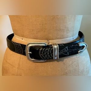 Steven Madden Leather Western Belt
